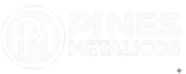 logo pines metalicos